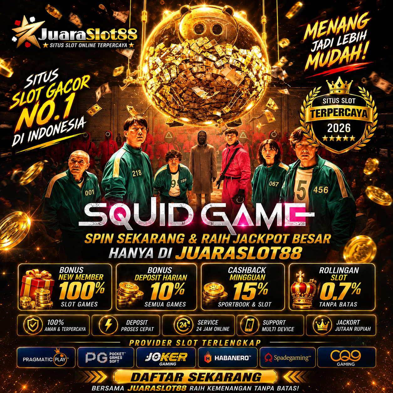 JUARASLOT88: Bandar Situs Judi Slot Gacor Gampang Menang Jackpot Maxwin Terbesar Hari Ini